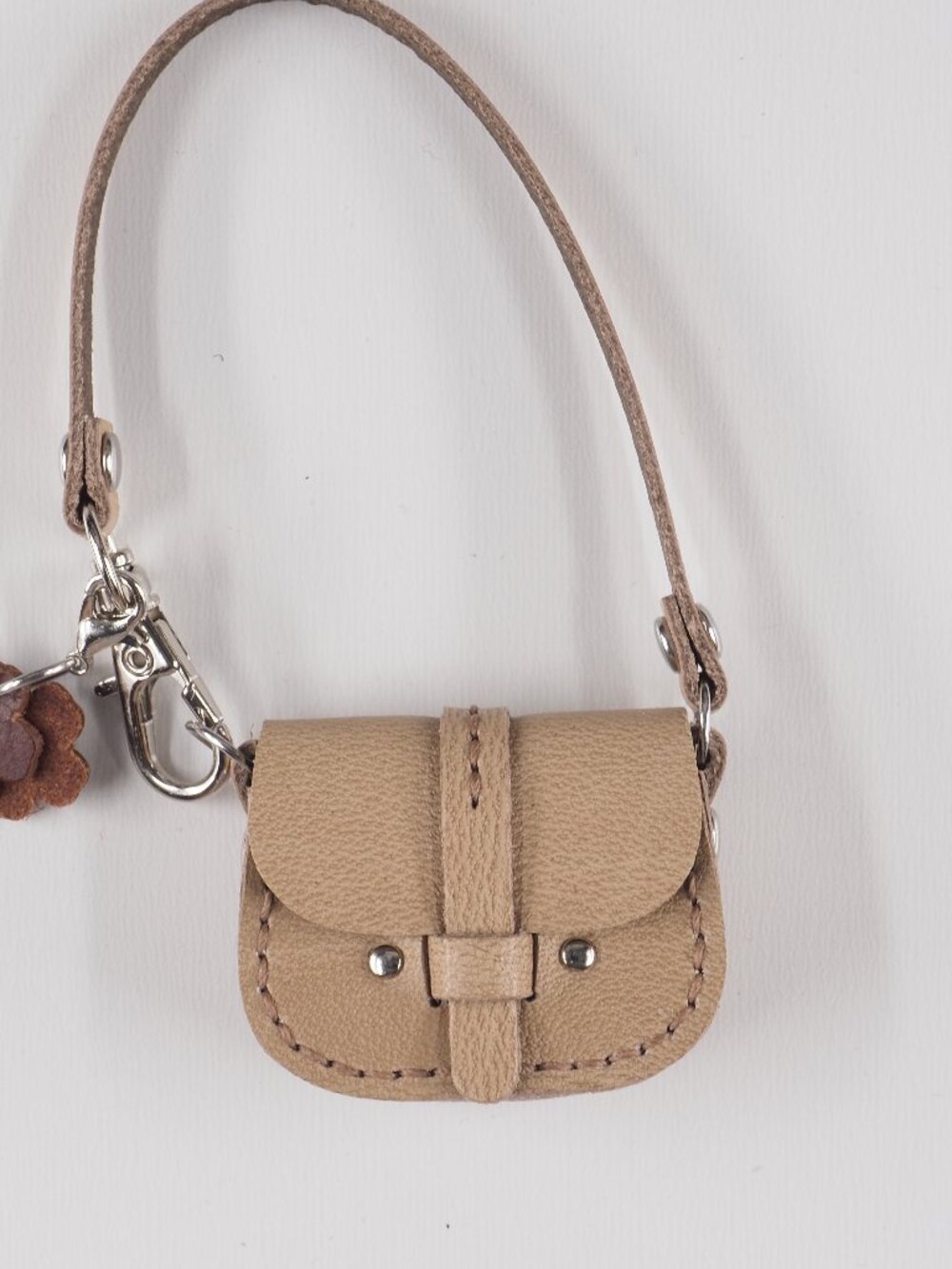 Handmade Mini Leather bag purse bag charm Tiny BJD Blythe size 07-019 Totoro